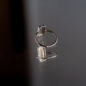 0.44ct Baguette Step Cut Sapphire <br><b> Eden Philippa x Misfit x Everywhere Taos </b>| Sapphire Ring Collab