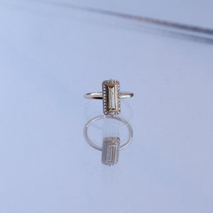0.44ct Baguette Step Cut Sapphire <br><b> Eden Philippa x Misfit x Everywhere Taos </b>| Sapphire Ring Collab