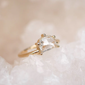 1.01ct Geo Half Moon Rosecut <br><b> Emily Warden Designs </b>| Diamond Solitaire Ring