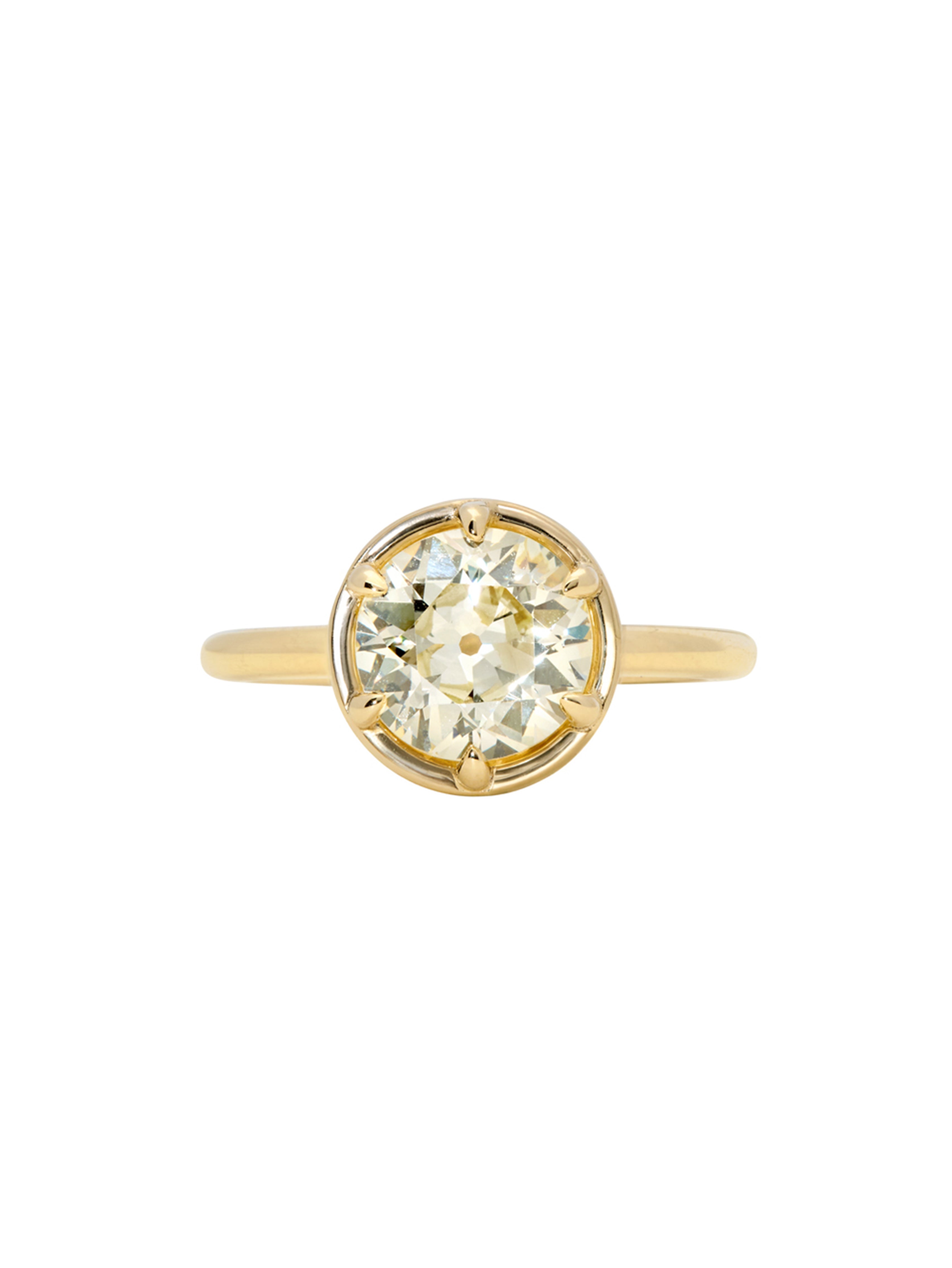 2.06ct Antique Old European Cut <br><b> Emily Warden Designs </b> | Georgian Set Ring