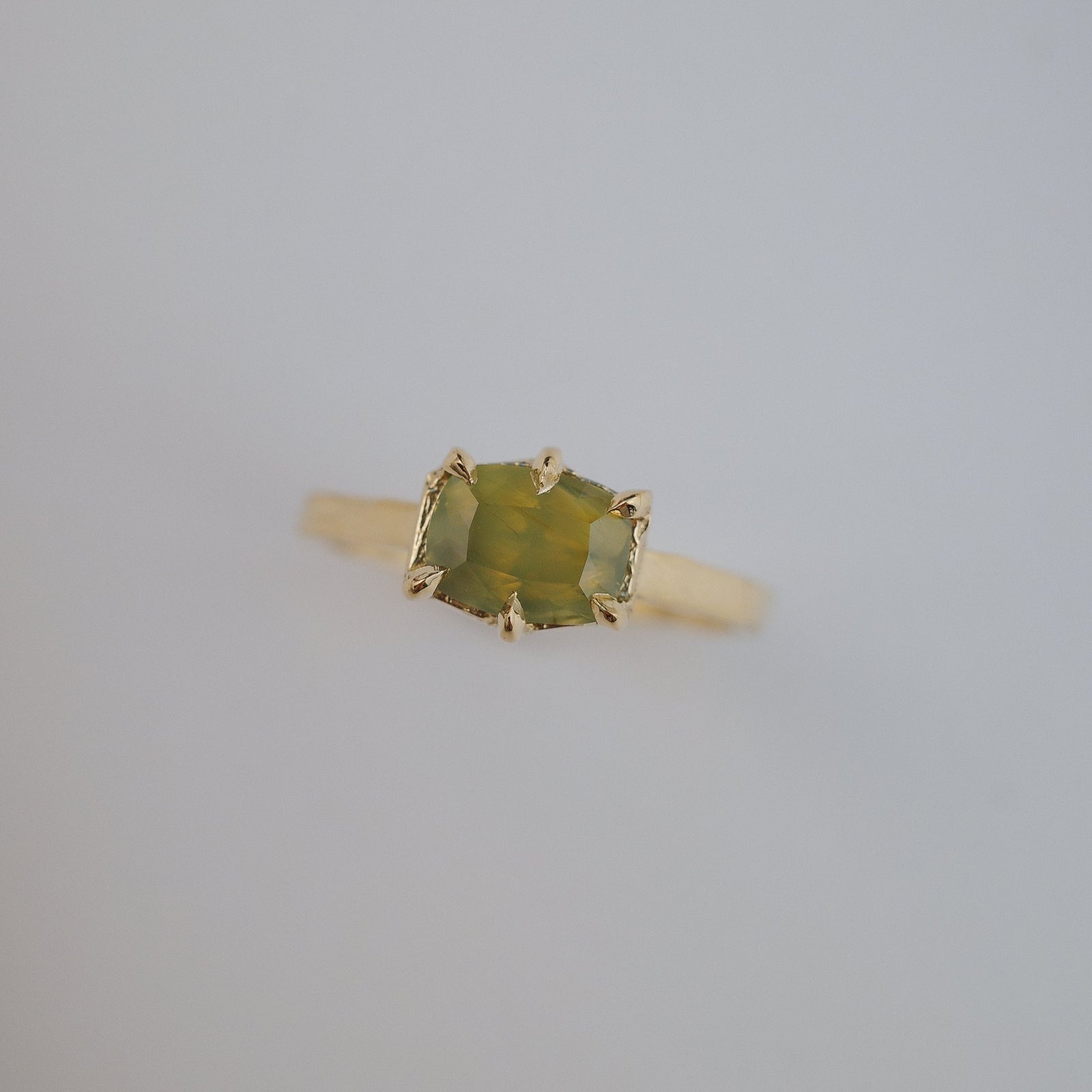 1.68ct Cushion Brilliant Sapphire <br> <b>We Are Arrow </b>| Sapphire Basket Ring