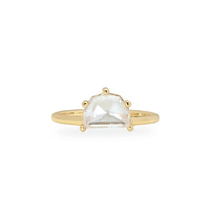 1.01ct Geo Half Moon Rosecut <br><b> Emily Warden Designs </b>| Halfmoon Sol Ring