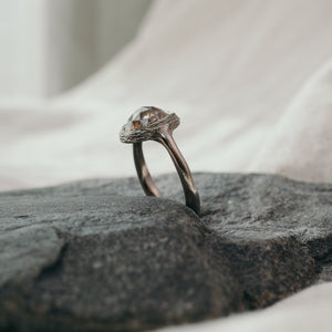 We Are Arrow | Harvest Moon Diamond Solitaire <br> 2.53ct Round Rosecut Diamond