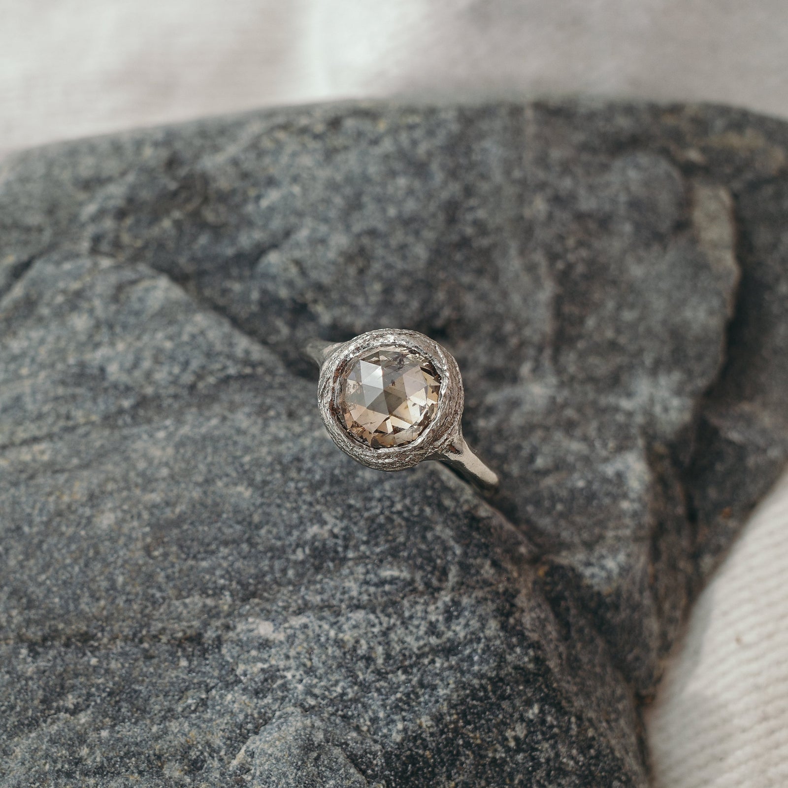 We Are Arrow | Harvest Moon Diamond Solitaire <br> 2.53ct Round Rosecut Diamond