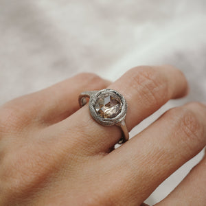 We Are Arrow | Harvest Moon Diamond Solitaire <br> 2.53ct Round Rosecut Diamond