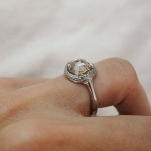 We Are Arrow | Harvest Moon Diamond Solitaire <br> 2.53ct Round Rosecut Diamond