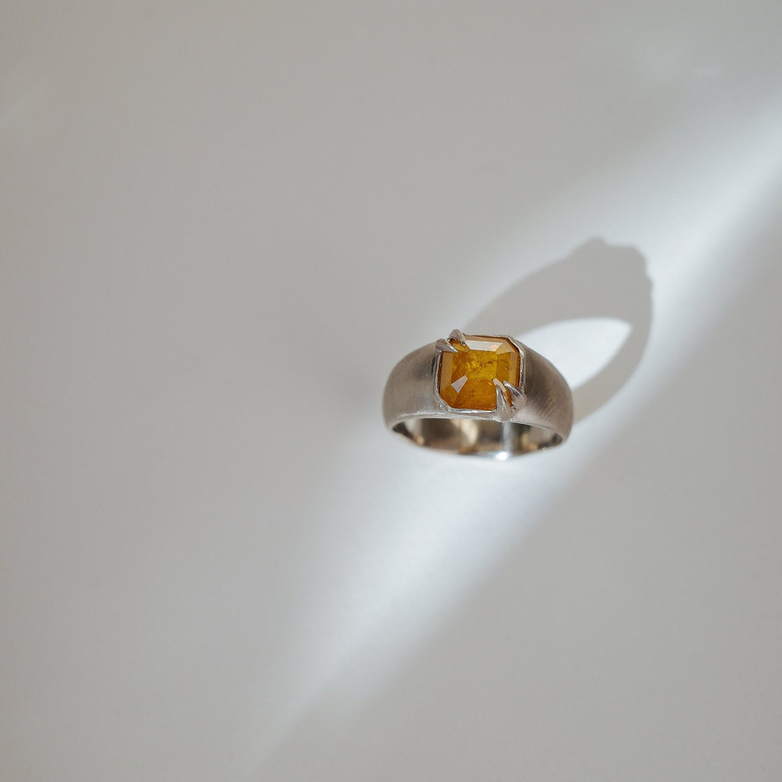 1.74ct Cut Corner Square Rosecut <br><b> We Are Arrow </b>| Honey Diamond Signet