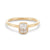 0.88ct Antique Old Mine Cut Diamond <br><b> Brockton Gems</b> | Elongated Old Mine Engagement Ring