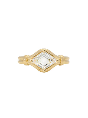 Flawless Lozenge Lover’s Knot Ring