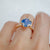We Are Arrow | Sapphire Lotus Ring <br> 3.55ct Round Brilliant Sapphire