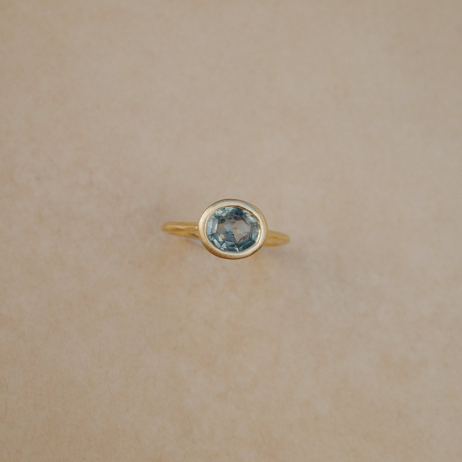 1.65ct Oval Brilliant Sapphire <br><b> We Are Arrow </b>| Sapphire Chalice Ring