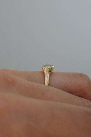 Champagne Diamond Signet