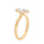 1.30ct Oval Brilliant <br><b> Emily Warden Designs </b>| Partial Bezel Ring