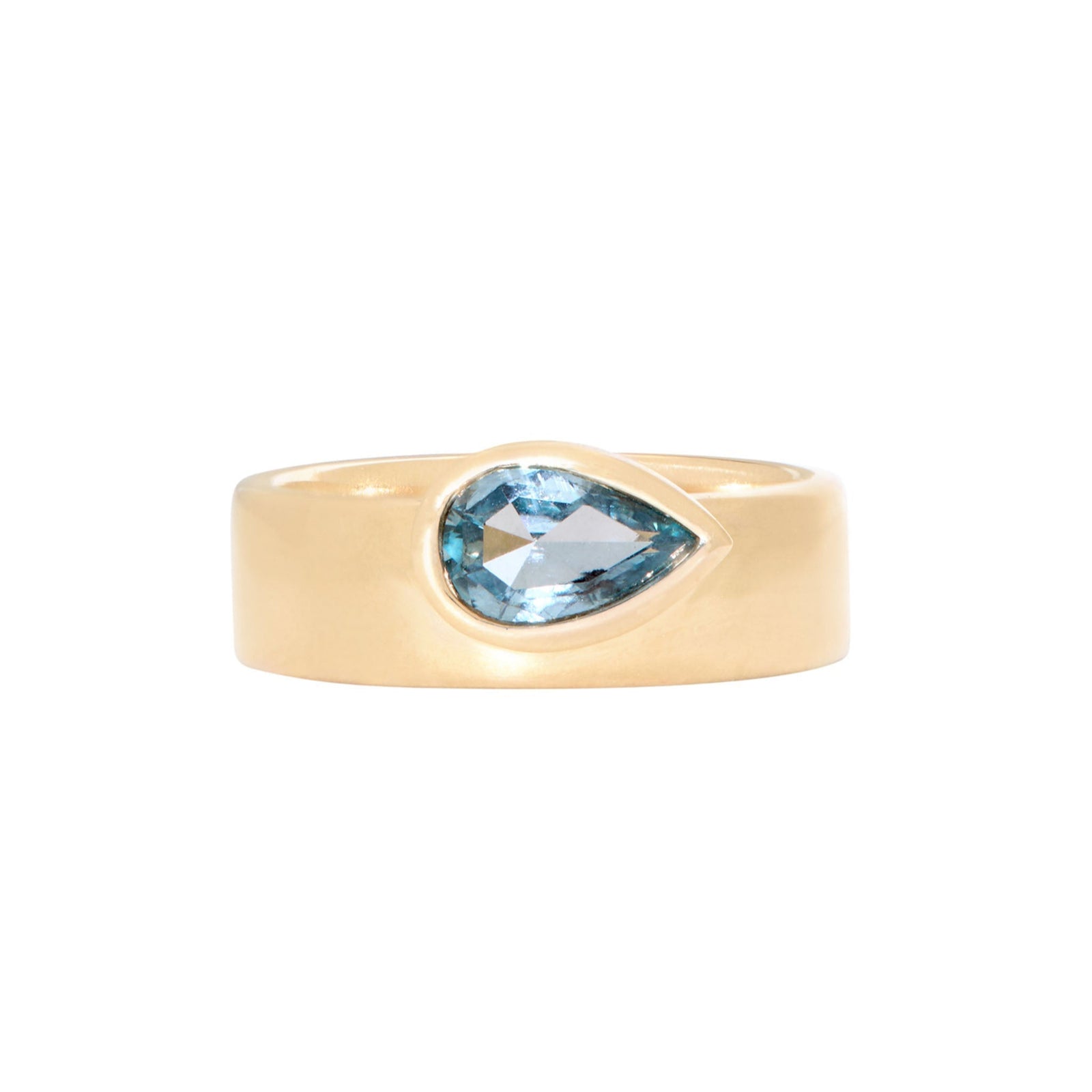 0.80ct Pear Brilliant Sapphire <br><b> Emily Warden Designs </b>| Cigar Band