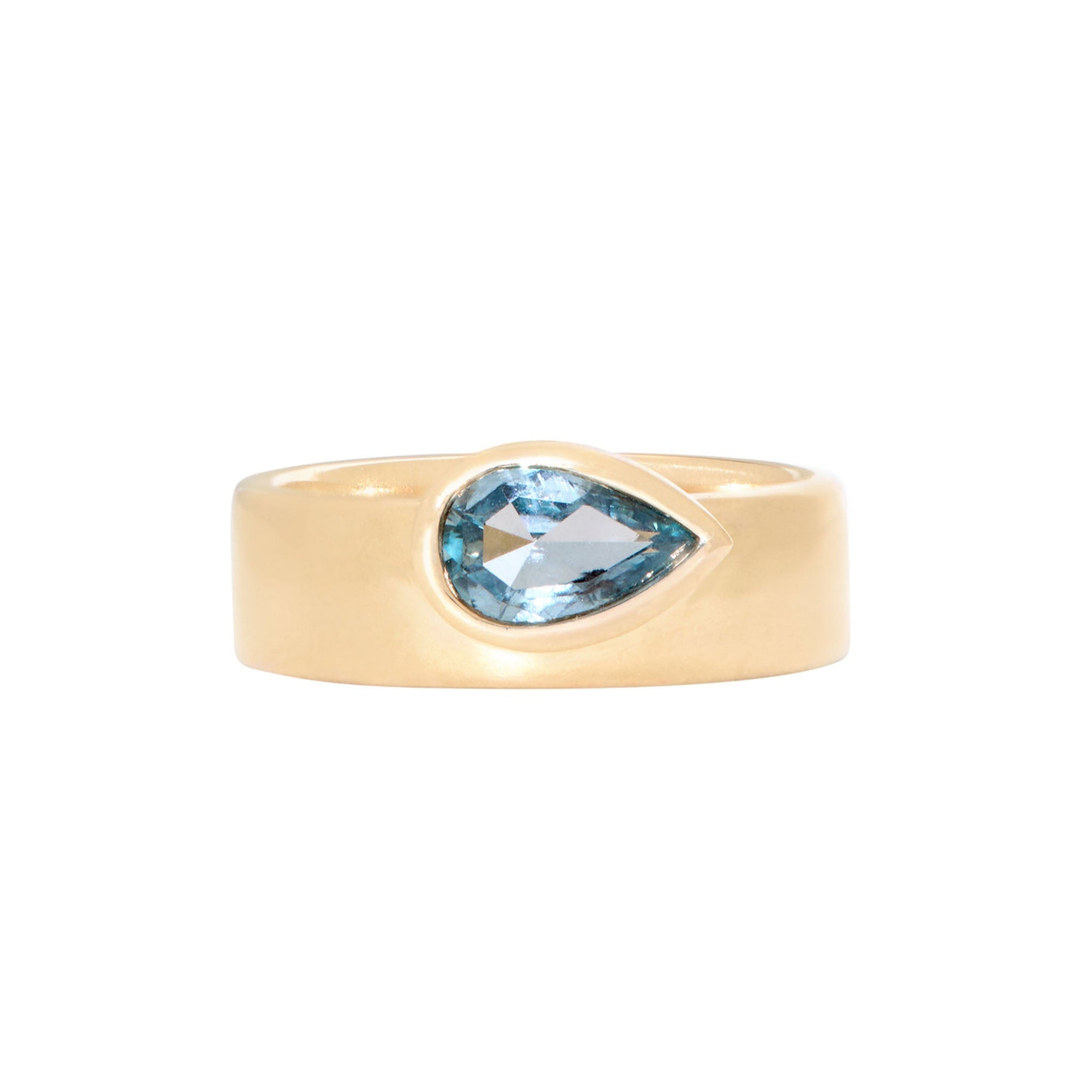 0.80ct Pear Brilliant Sapphire <br><b> Emily Warden Designs </b>| Cigar Band