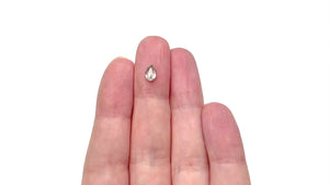 0.62ct 7.01x4.56x2.46mm Pear Rosecut 🇨🇦 27015-01