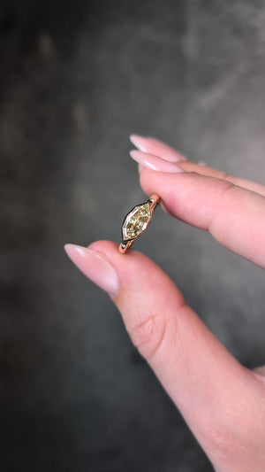 1.06ct Champagne Geo Marquise Step Cut <br> <b>H&F Jewellery</b> | Dune Ring