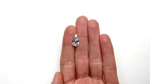 3.99ct 15.82x8.54x4.71mm GIA VS1 K Vintage Pear Brilliant 25918-01