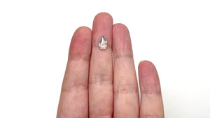 1.98ct 10.34x6.22x3.77mm Fancy White Pear Double Cut 26787-27