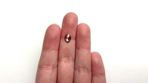 0.79ct 8.51x6.57x1.82mm Lozenge Rosecut 27537-43