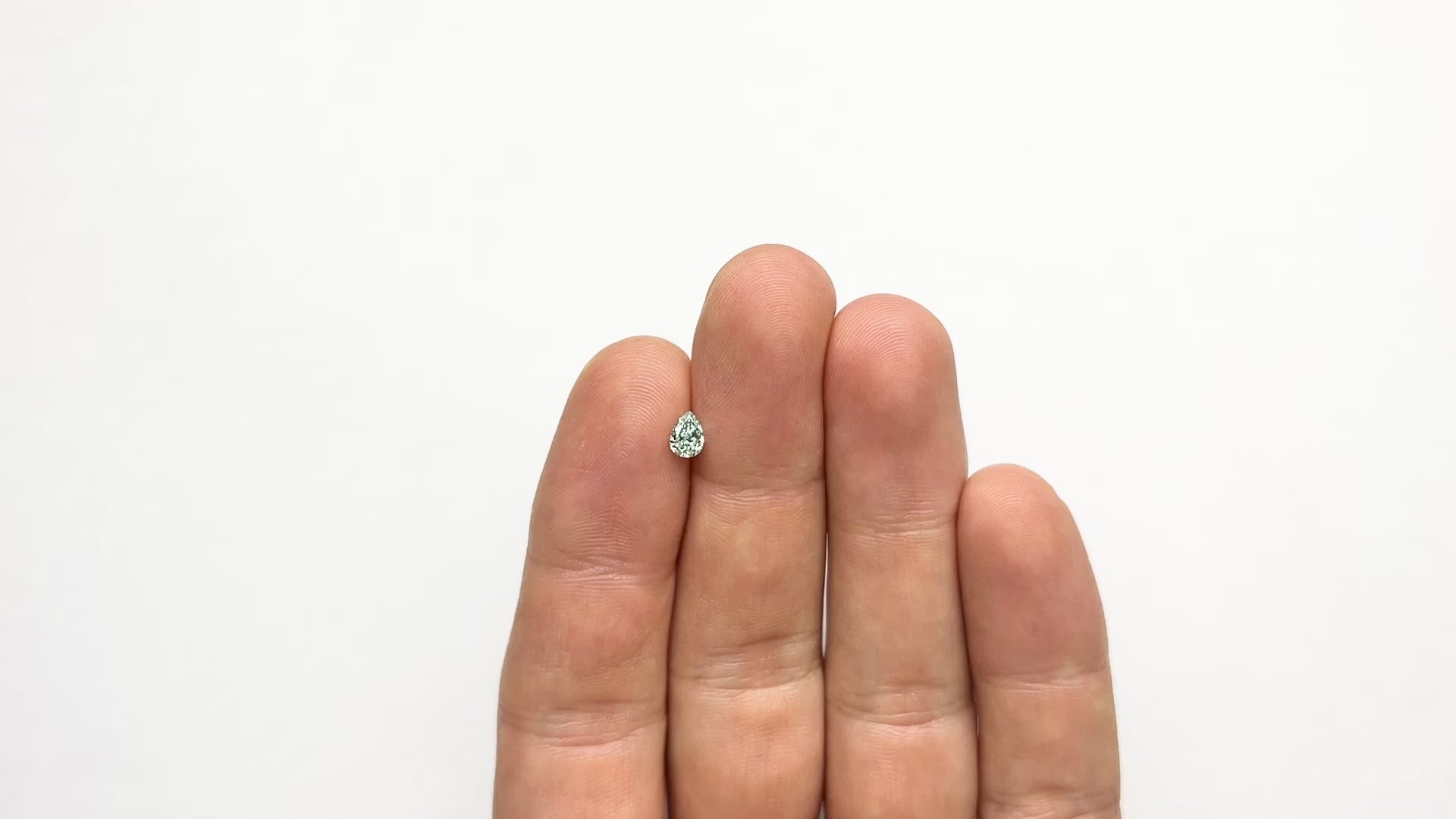 0.32ct 5.48x3.95x2.17mm GIA VVS2 Fancy Vivid Bluish Green Pear Brilliant 24131-01