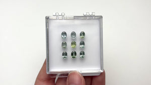 OFFLINE PARCEL 9.30cttw 9pc Oval Brilliant Sapphire Parcel 26162-12