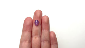 3.32ct 10.38x7.30x5.08mm Oval Sugarloaf Cabochon Sapphire 28218-01