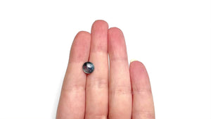 3.97ct 8.88x8.88x5.07mm Round Cabochon Double Cut Sapphire 27739-01