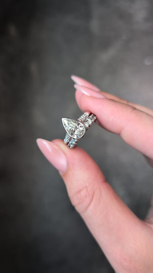 1.66ct Pear Brilliant <br> <b>H&F Jewellery</b> | Icefall Ring