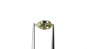 1.02ct 9.60x4.91x3.19mm VVS2 Greenish Yellow Geo Pear Step Cut 27905-10