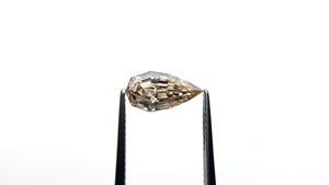 1.76ct 10.71x6.49x3.98mm GIA VVS2 Fancy Brown-Yellow Geo Pear Step Cut 25348-01 🇨🇦