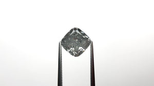 4.61ct 9.25x9.14x5.80mm GIA I3 Fancy Grey Cushion Brilliant 18859-01