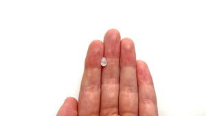 1.00ct 7.38x4.62x3.63mm Fancy White Pear Brilliant 23887-01