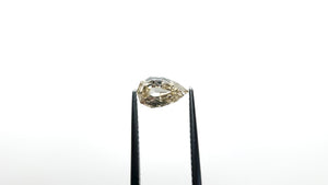 1.21ct 9.11x5.57x3.36mm VVS2 Fancy Light Yellowish Brown Geo Pear Step Cut 28047-01