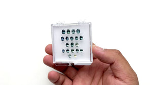 OFFLINE PARCEL 9.72cttw 19pc Oval Brilliant Sapphire Parcel 26551-01