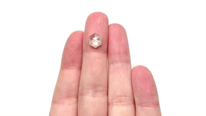 2.02ct 9.28x7.89x3.66mm Hexagon Rosecut 27536-30