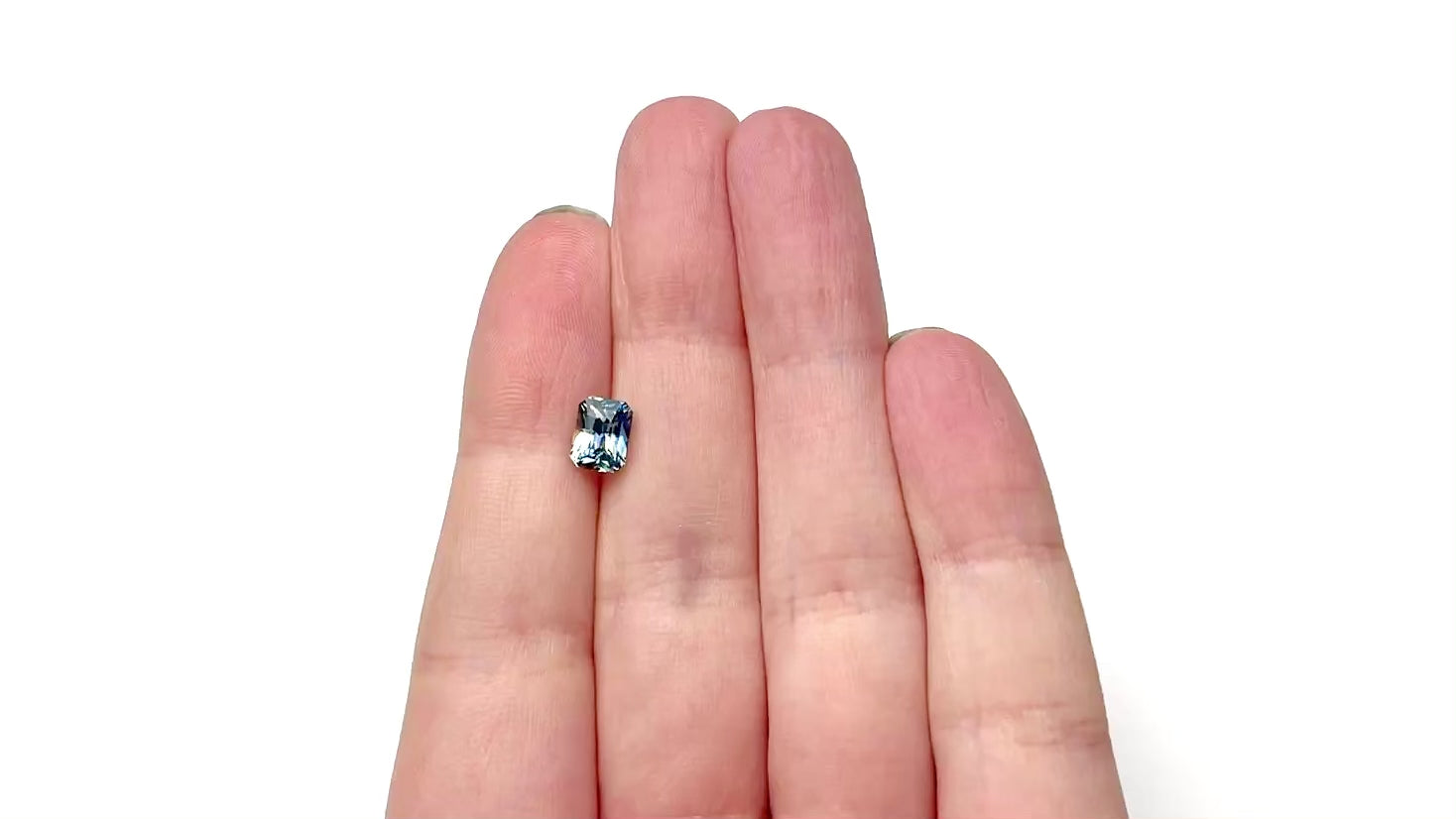 2.12ct 7.28x5.56x5.18mm Cut Corner Rectangle Brilliant Sapphire 27509-01