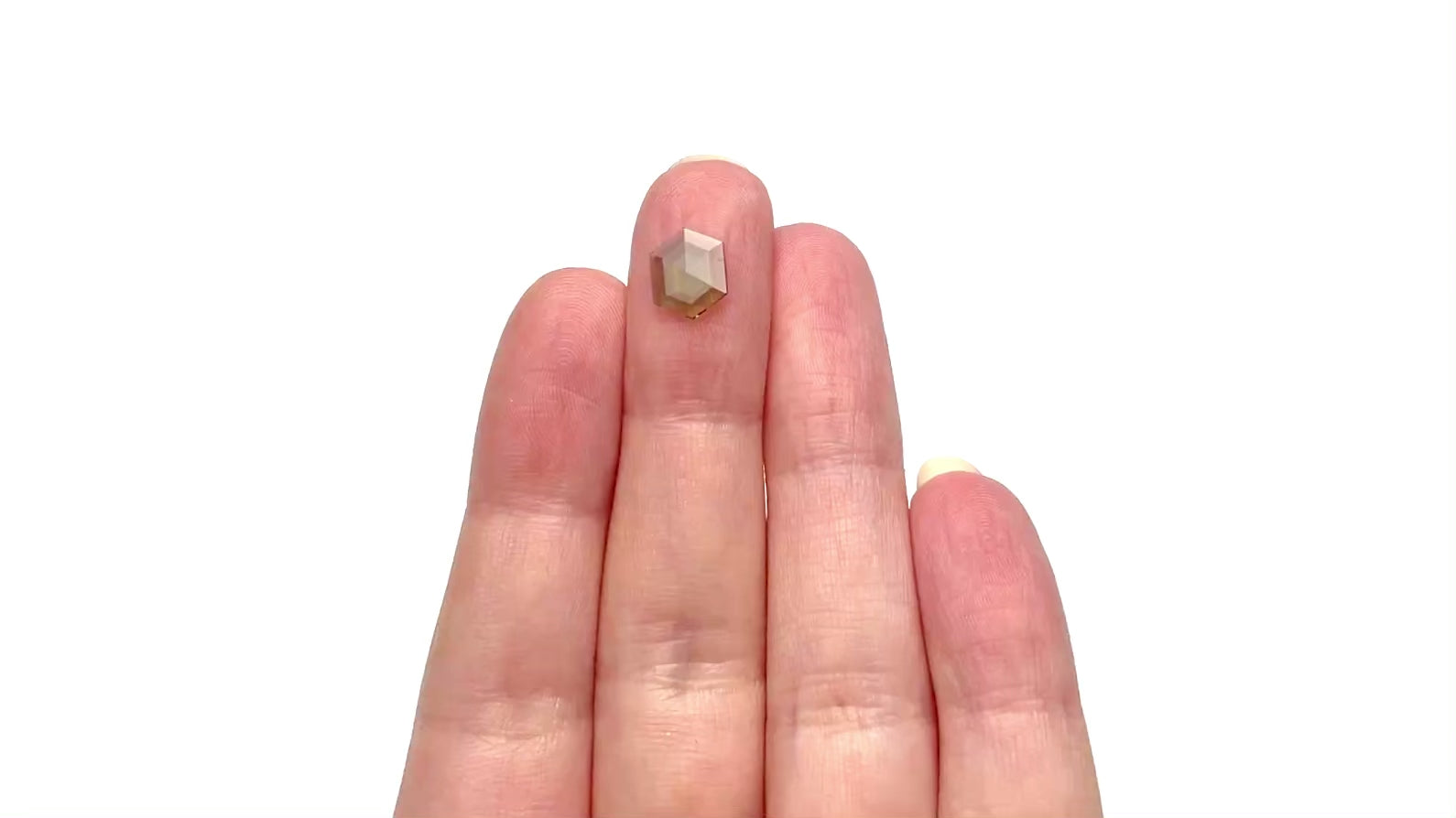 1.04ct 9.41x7.65x1.55mm Hexagon Rosecut Sapphire 22436-12