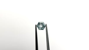 0.68ct 6.32x5.47x2.27mm Hexagon Step Cut Sapphire 23088-24