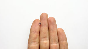 0.51ct 5.10x5.05x2.84mm GIA VS1 Fancy Orangy Pink Heart Brilliant 🇦🇺 24153-01