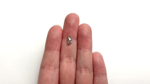 0.90ct 9.31x4.46x2.44mm Half Moon Rosecut 27545-09