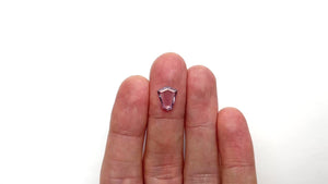 1.43ct 10.62x9.00x1.56mm Shield Portrait Cut Sapphire 23794-03
