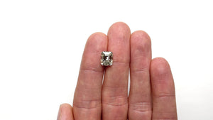 3.27ct 9.18x7.79x5.28mm GIA SI2 N Vintage Cut Corner Rectangle Step Cut 20676-01