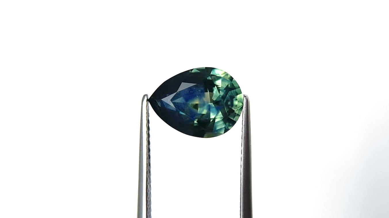 3.95ct 11.57x8.70x5.30mm Pear Brilliant Sapphire 27732-01