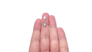 3.24cttw 2pc 9.35x7.33x3.75mm 8.11x5.86x2.38mm Polished Raw Diamond Matching Pair 🇨🇦 27980-01