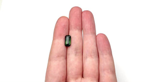 3.73ct 11.89x6.14x4.89mm Cut Corner Rectangle Step Cut Sapphire 27306-01