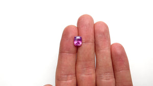 3.01ct 8.78x6.99x4.94mm Cushion Brilliant Sapphire 25273-01