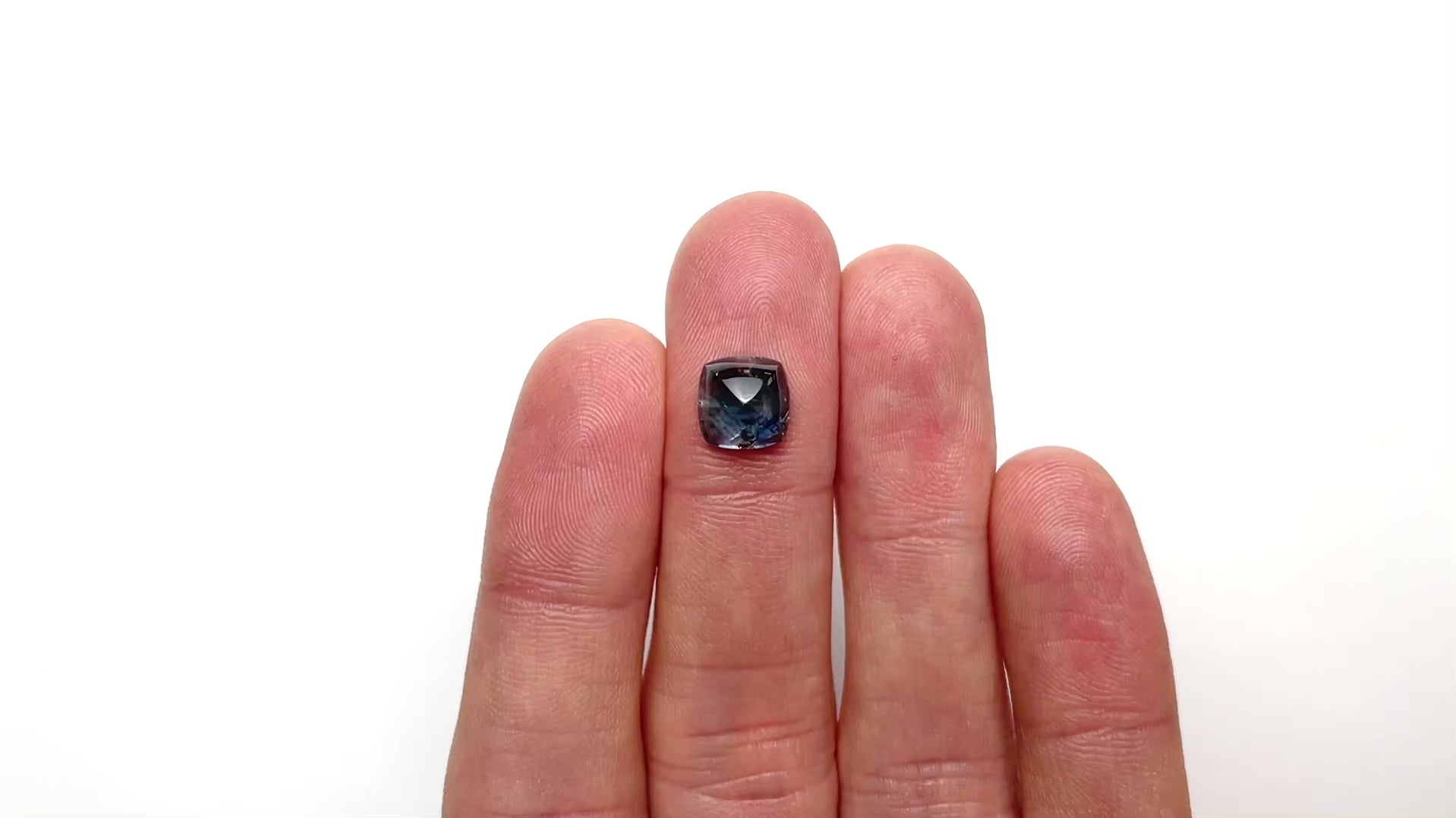 4.10ct 8.54x8.45x5.09mm Sugarloaf Cabochon Cut Sapphire 26537-01
