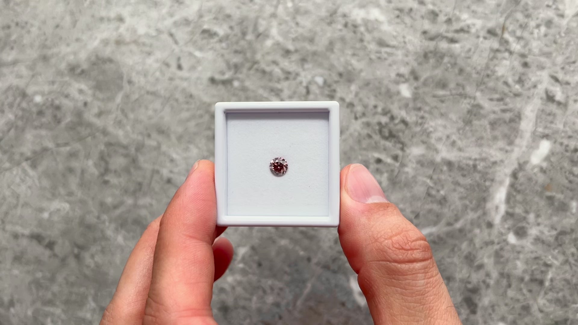 0.70ct 5.51x5.48x3.62 GIA SI1 Fancy Deep Orangy Pink Round Brilliant 🇦🇺 24147-01