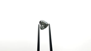 0.94ct 6.13x6.45x3.89mm Fancy Grey Heart Brilliant 19923-35